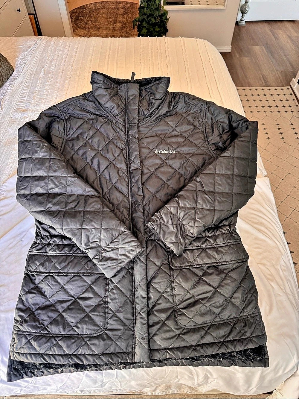 Columbia Copper Crest Quilted Jacket Black 1X